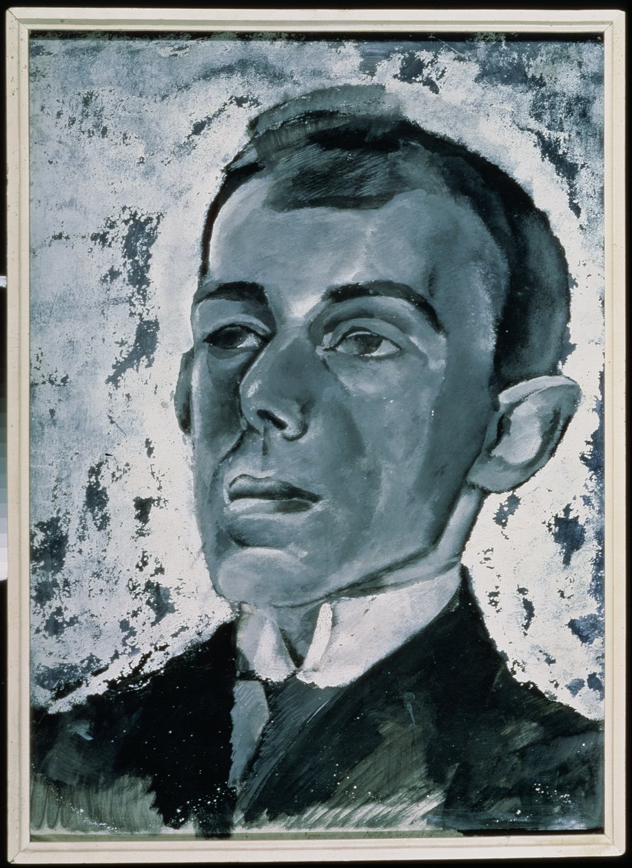 Ossip Mandelstam költő (1891-1938) portréja (guache papíron) alkotó: Lev Aleksandrovitc Bruni