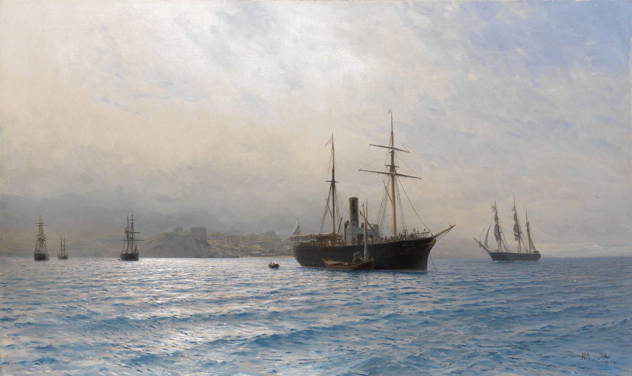 Orosz hajó a Boszporusz-szoros bejáratánál, az 1877-1878-as orosz-török háború után alkotó: Lev Felixovich Lagorio