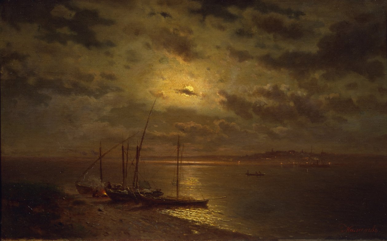 Holdfényes éjszaka, 1870-es évek alkotó: Lev Lyvovich Kamenev