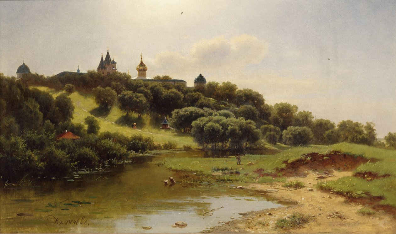 A Savvino-Storozhevsky kolostor Zvenigorod közelében, 1860 alkotó: Lev Lyvovich Kamenev