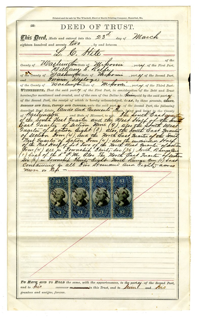 Firmin Desloge kölcsönadása L.C. (Lewis Cass) Hite alkotó: Lewis Cass Hite