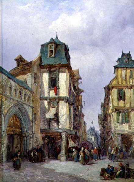 Townswomen Shopping alkotó: Lewis John Wood