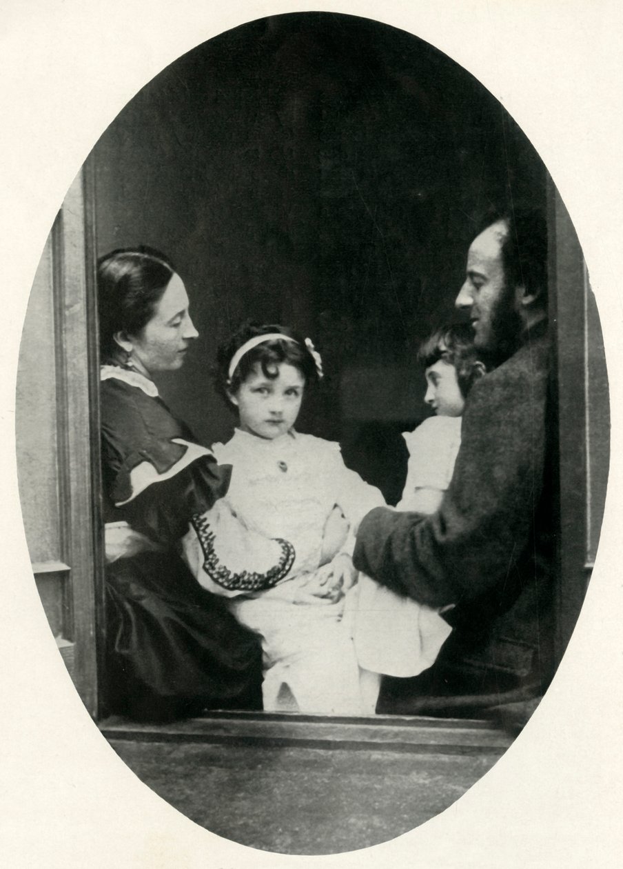 Effie Gray, John Everett Millais és lányaik, Effie és Mary, 1865. július 21., 1948. alkotó: Lewis Carroll
