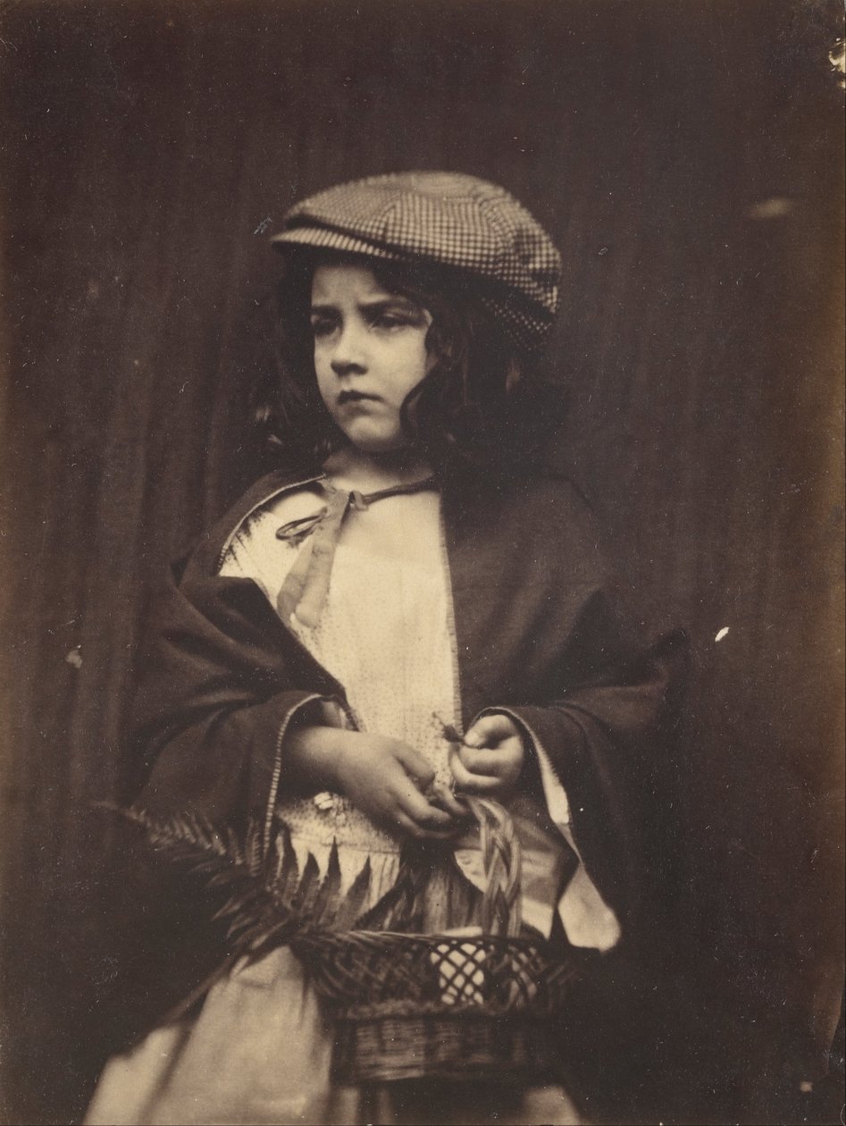 Fiatal lány kezében egy kosár alkotó: Lewis Carroll