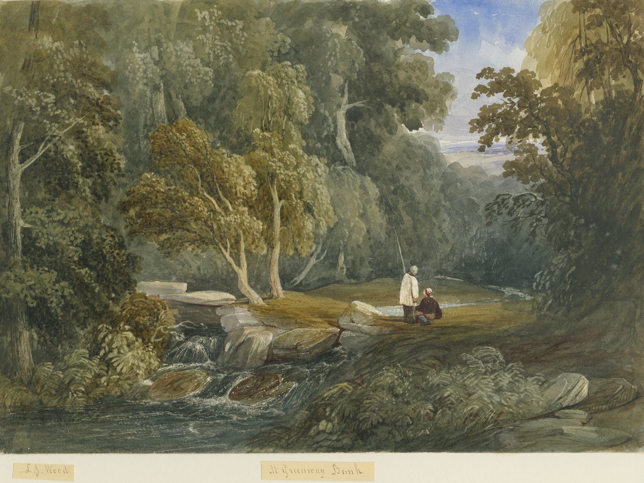Greenway Bank: akvarell festészet, és [c 1830-1840] alkotó: Lewis John Wood