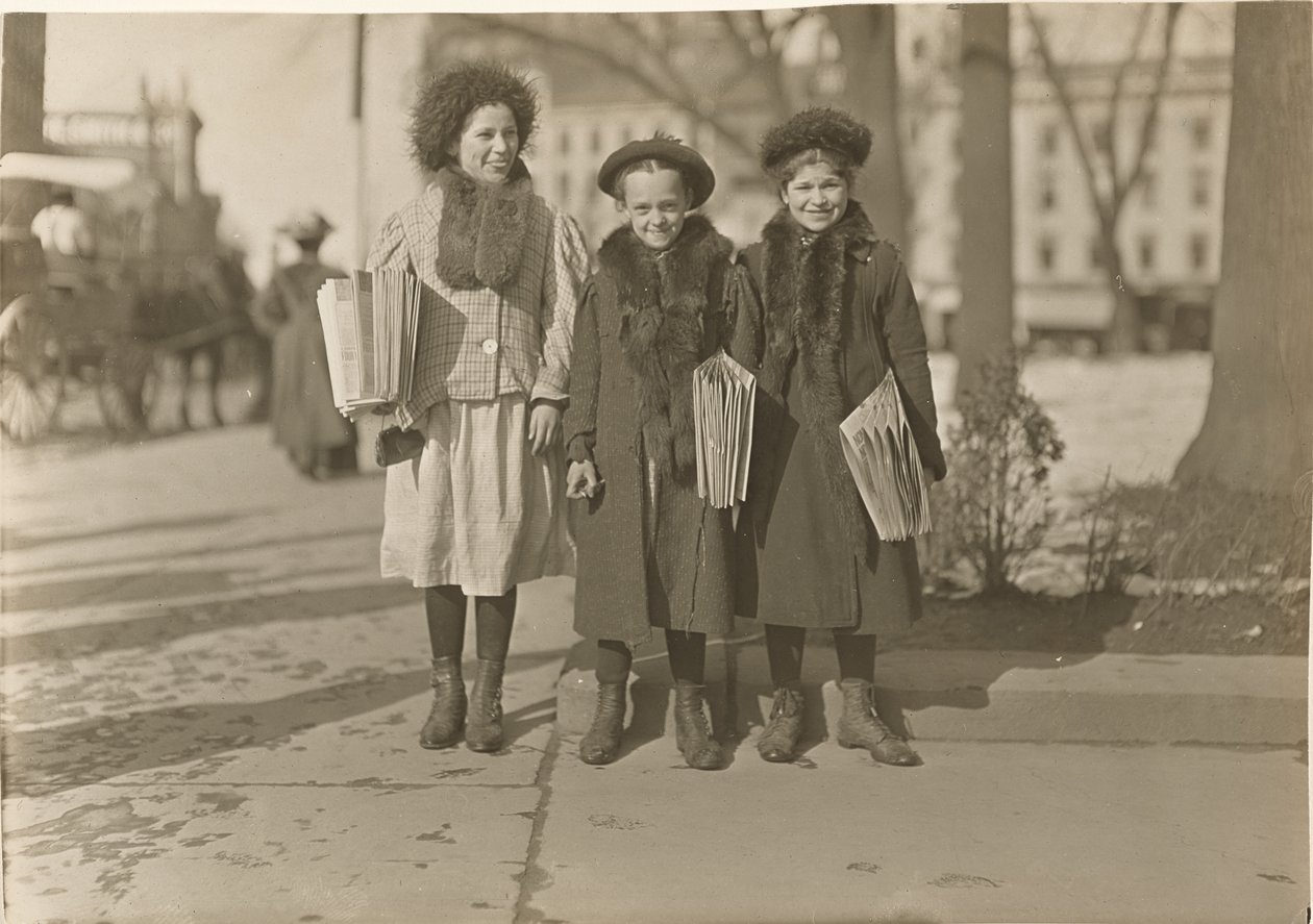 Connecticut Newsgirls (Hartford) alkotó: Lewis W. Hine