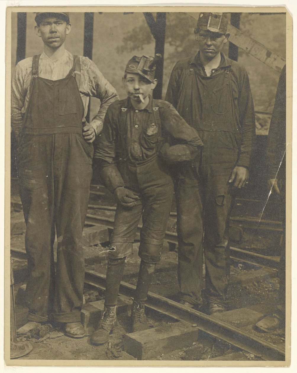 [Három bányász (S. Pittston, Pennsylvania)] alkotó: Lewis W. Hine