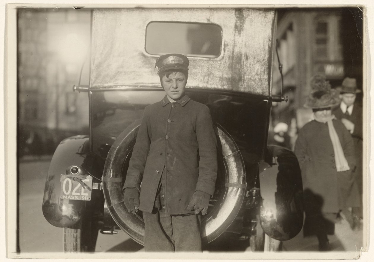 [Western Union Messenger, Massachusetts (Boston)] alkotó: Lewis W. Hine