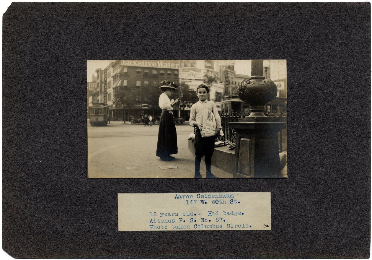 Aaron Seidenbaum, 147 West 60th Street, New York City alkotó: Lewis Wickes Hine