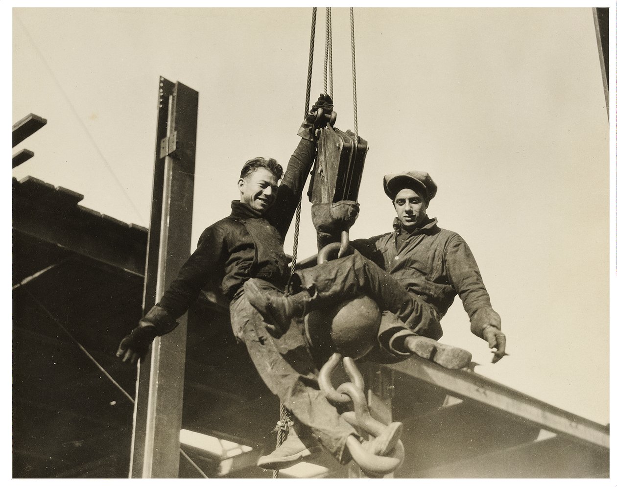 Építőmunkások Empire State Building, 1930 körül alkotó: Lewis Wickes Hine
