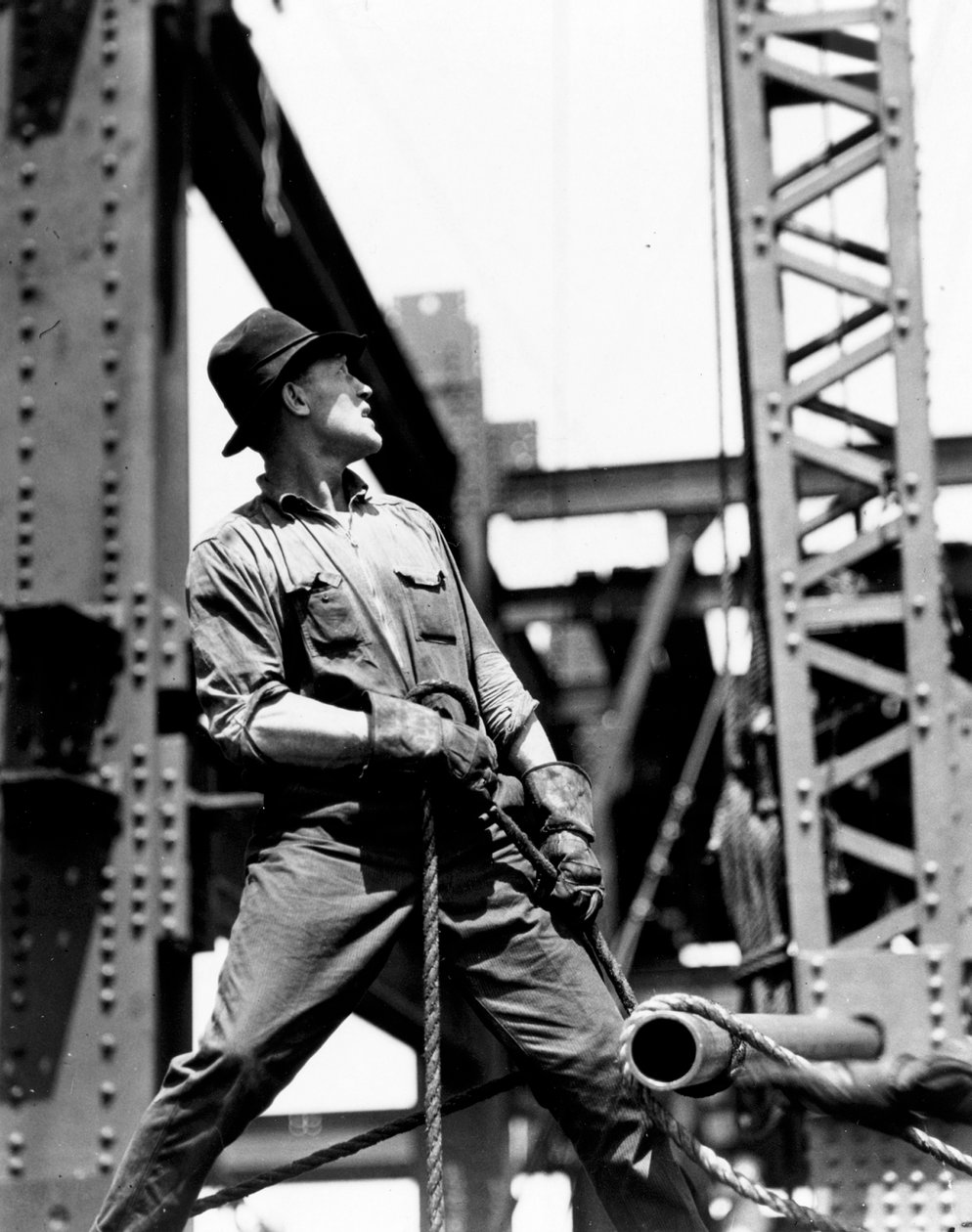 Derrick ember, Empire State Building, 1930-31 alkotó: Lewis Wickes Hine