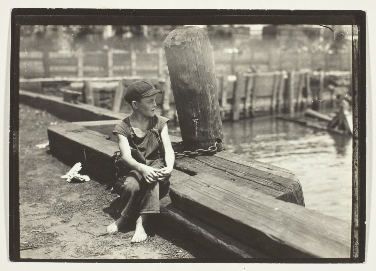 Down On The Wharf, New York alkotó: Lewis Wickes Hine
