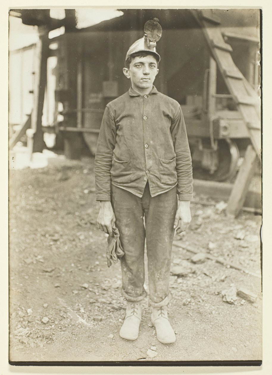 Sofőr a pennsylvaniai szénbányában alkotó: Lewis Wickes Hine