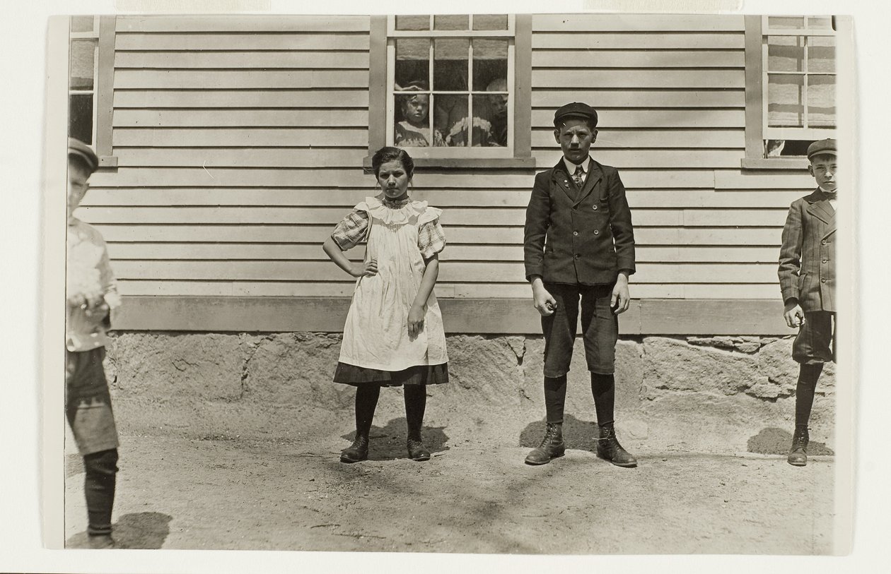 Edward St. Germain és nővére, Delia, Phoenix, Rhode Island, 1909. április alkotó: Lewis Wickes Hine