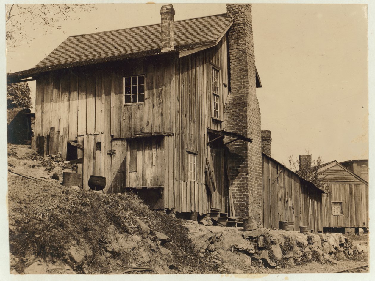Lakás munkások számára a római harisnyagyárban, Georgia államban, 1913 alkotó: Lewis Wickes Hine