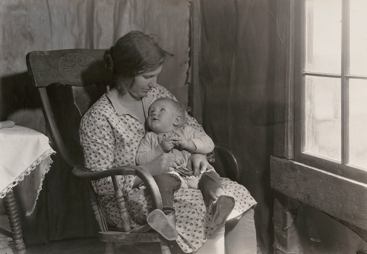 Oklahoma Madonna, (Vöröskereszt Aszályszolgálat) alkotó: Lewis Wickes Hine