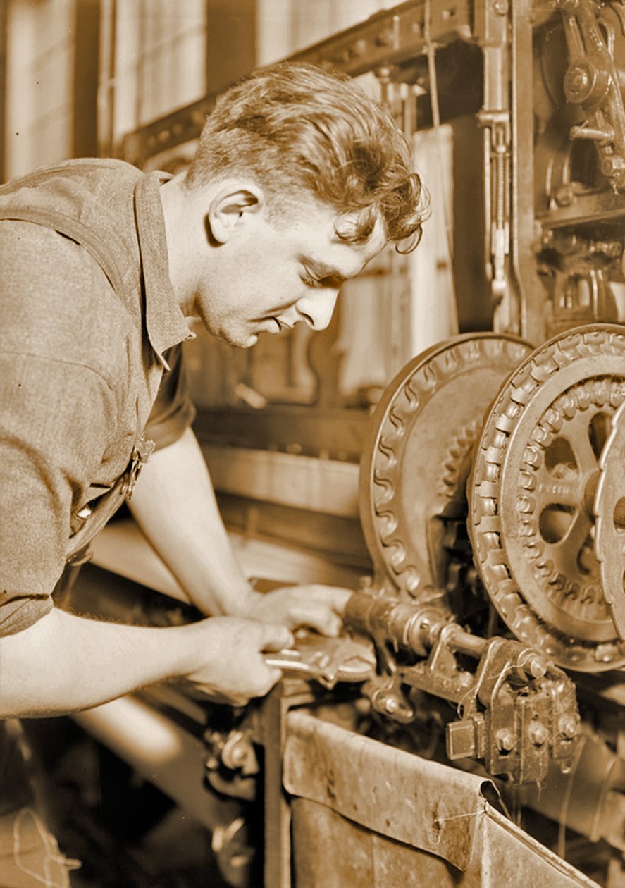 Egy erőműszerelő portréja, 1924 körül alkotó: Lewis Wickes Hine