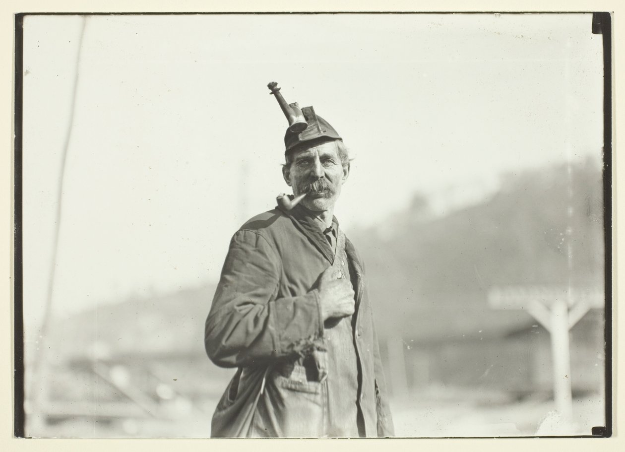 Walesi szénbányász, nyugat-virginiai bánya alkotó: Lewis Wickes Hine