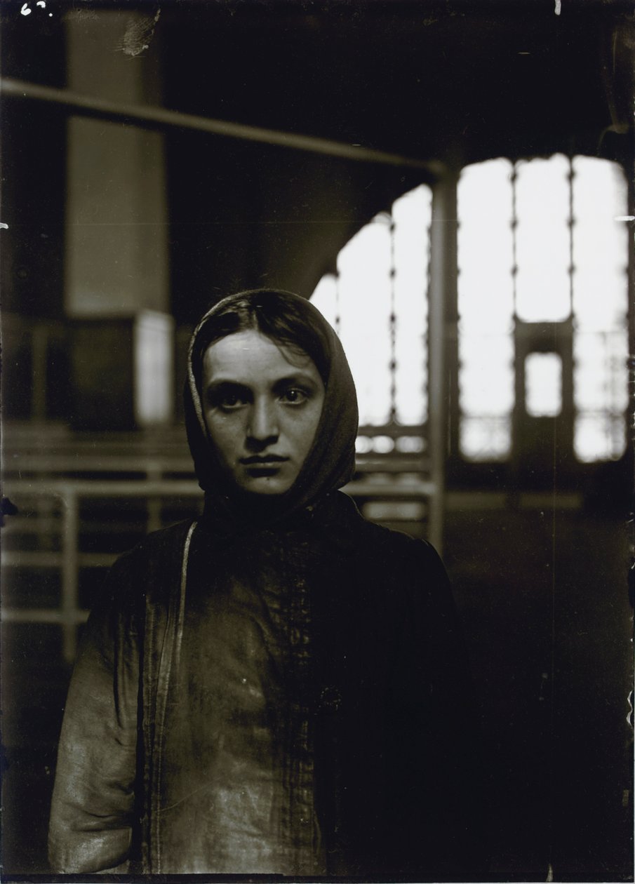 Fiatal orosz zsidó, Ellis Island, 1905 alkotó: Lewis Wickes Hine