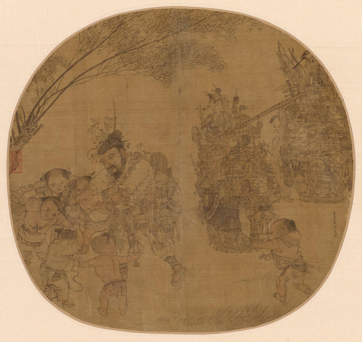 A Knickknack Peddler, 1212. alkotó: Li Song