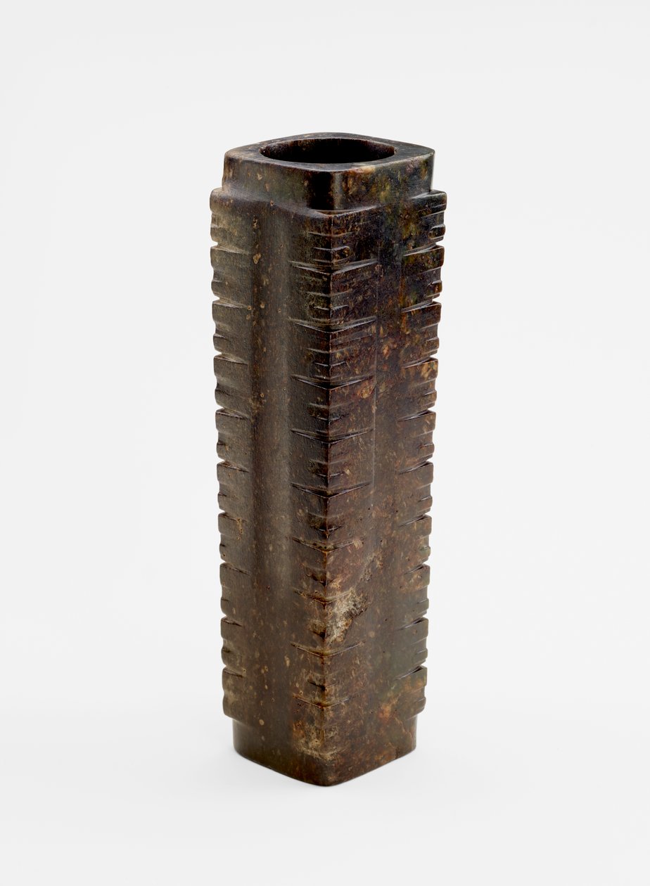 Tízszintes cső maszkokkal, Kr.e. 3300-2250 körül alkotó: Liangzhu culture