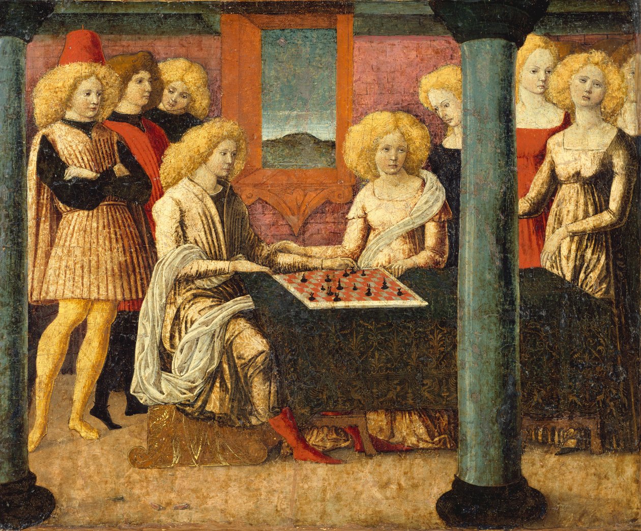 A sakkozók, kb. 1475. alkotó: Liberale da Verona