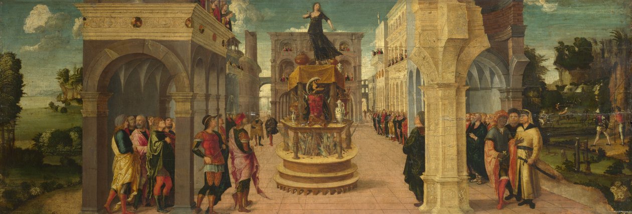 Dido halála, 16. század eleje. alkotó: Liberale da Verona