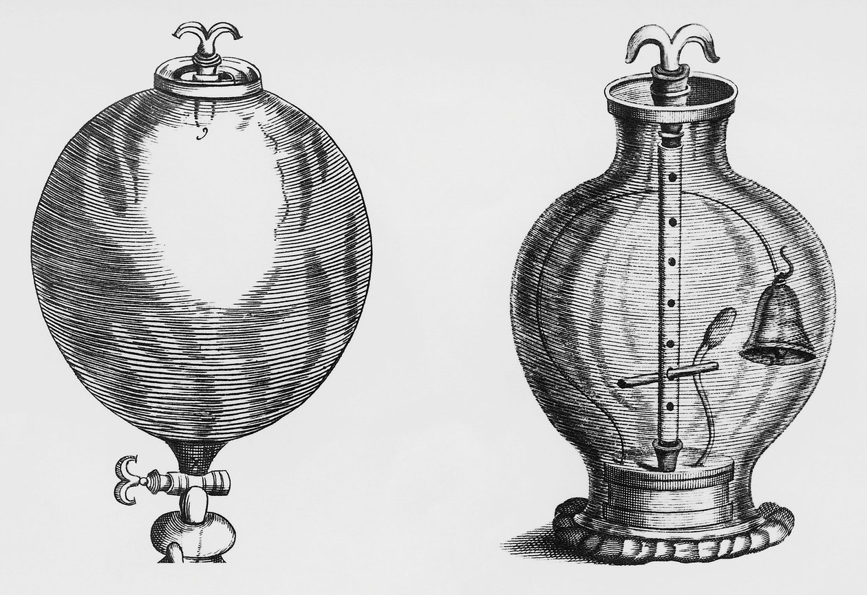 Légszivattyú, Robert Boyle (1627-1691) kísérlete, metszet alkotó: Unbekannt Unbekannt