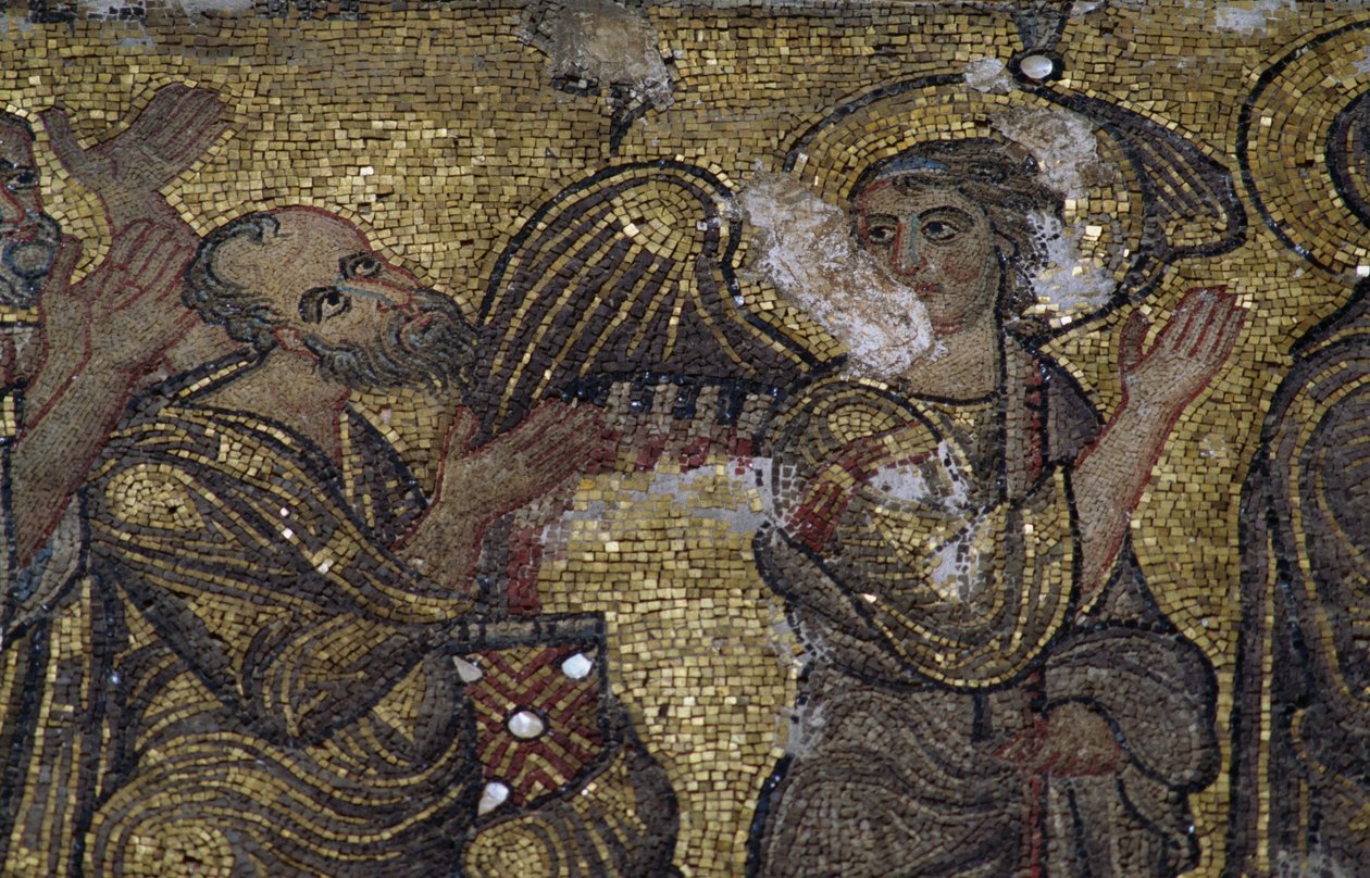 Angyal, mozaikrészlet a Születés Bazilikában (Unesco Világörökségi Lista, 2012), Betlehem, Palesztina alkotó: Unbekannt Unbekannt