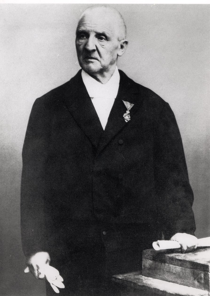 Anton Bruckner (1824-96) (f/w fotó) alkotó: Unbekannt Unbekannt