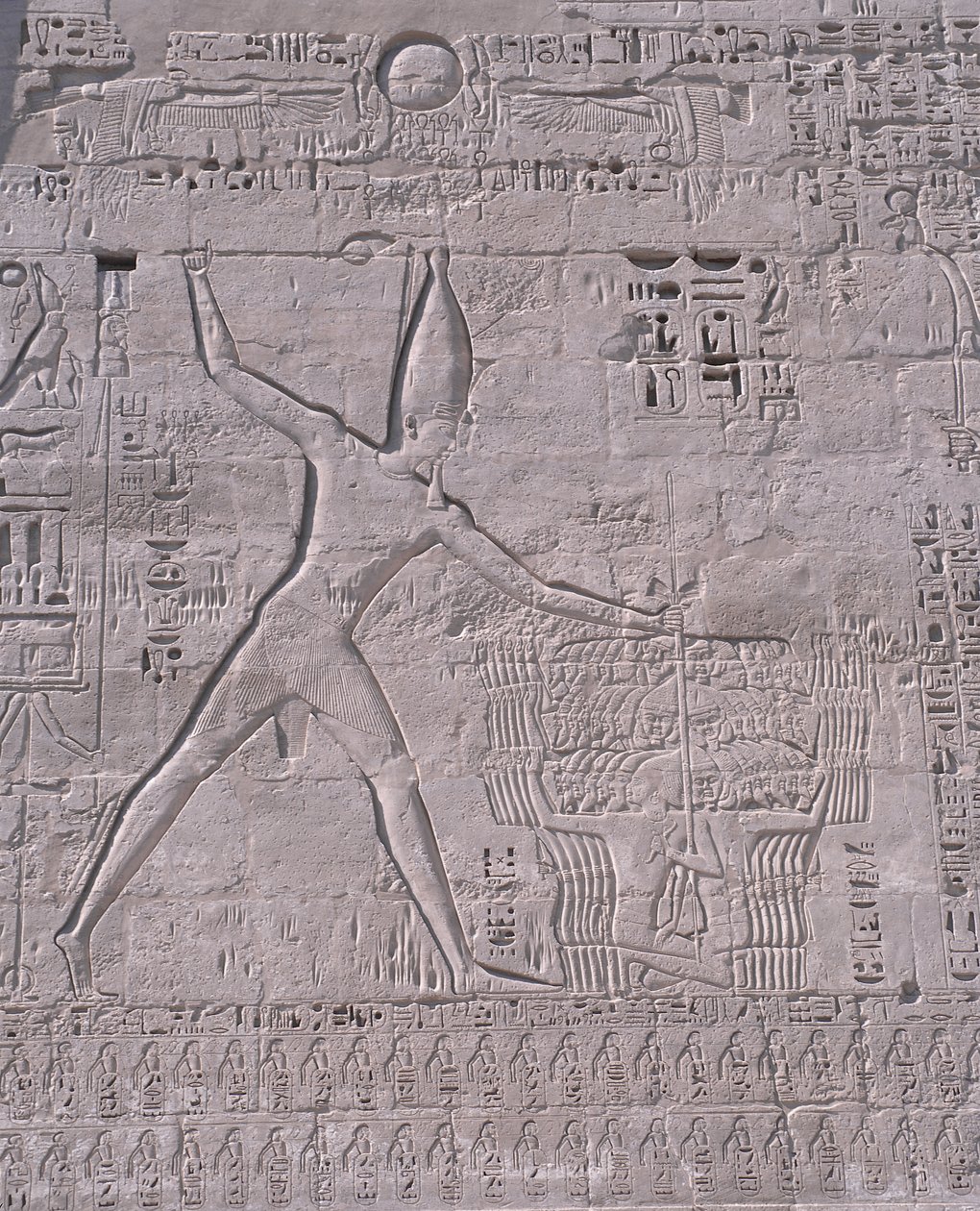 Faragványok egy templom falán, Medinet Habu, Luxor, Egyiptom alkotó: Unbekannt Unbekannt