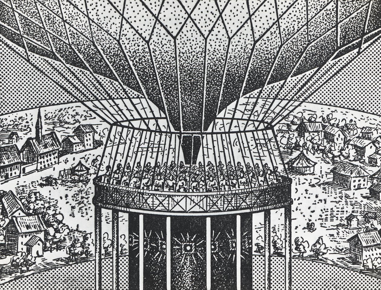 Cineorama, Raoul Grimoin-Sanson (1860-1941), a Cinerama körkörös vetítési rendszer őse alkotó: Unbekannt Unbekannt