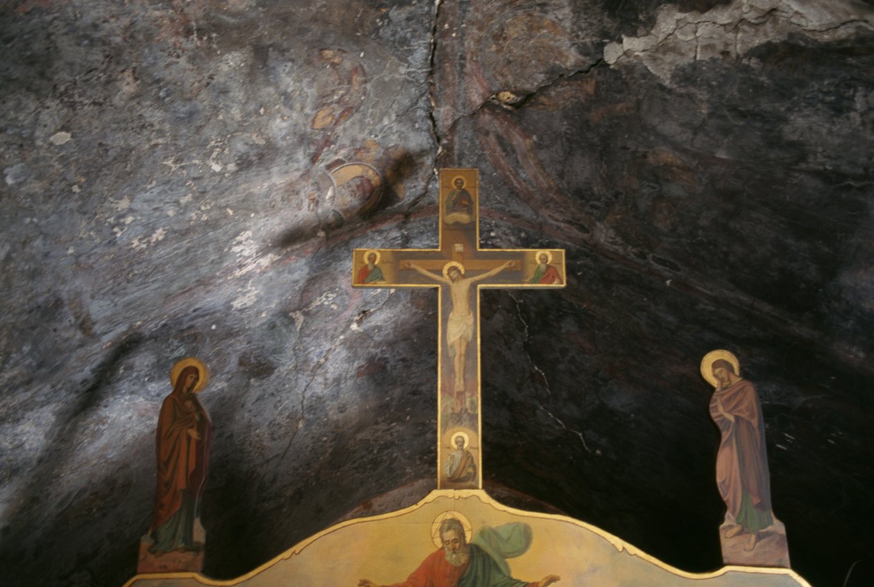 Feszület az Agios Mamas templomban, Kantanos, Kréta, Görögország (fotó) alkotó: Unbekannt Unbekannt