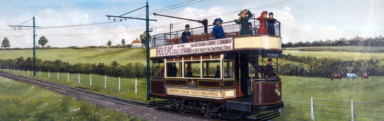 A Burton & Ashby Light Railway elektromos vonata alkotó: Unbekannt Unbekannt