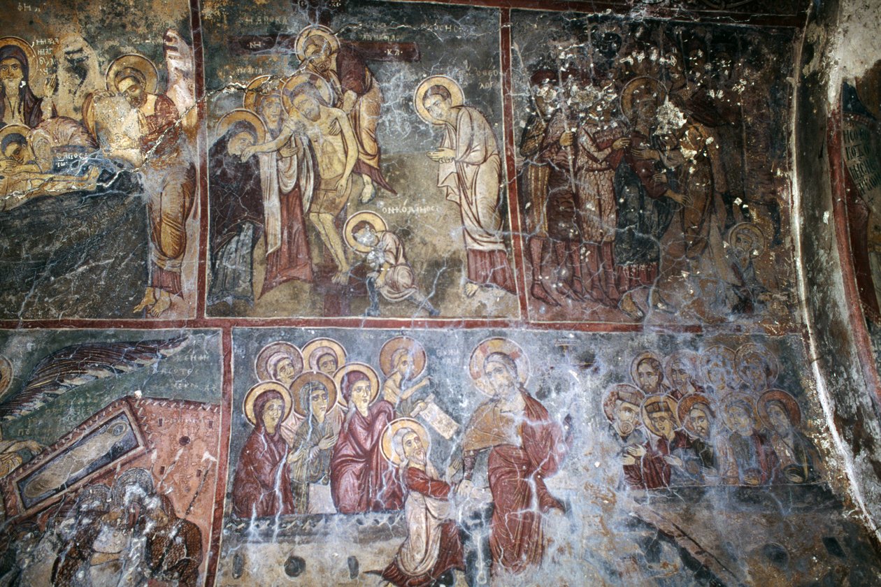 Freskók a Metamorphosis tou Sotiros templomban, Kefaliban, Krétán, Görögországban (fotó) alkotó: Unbekannt Unbekannt