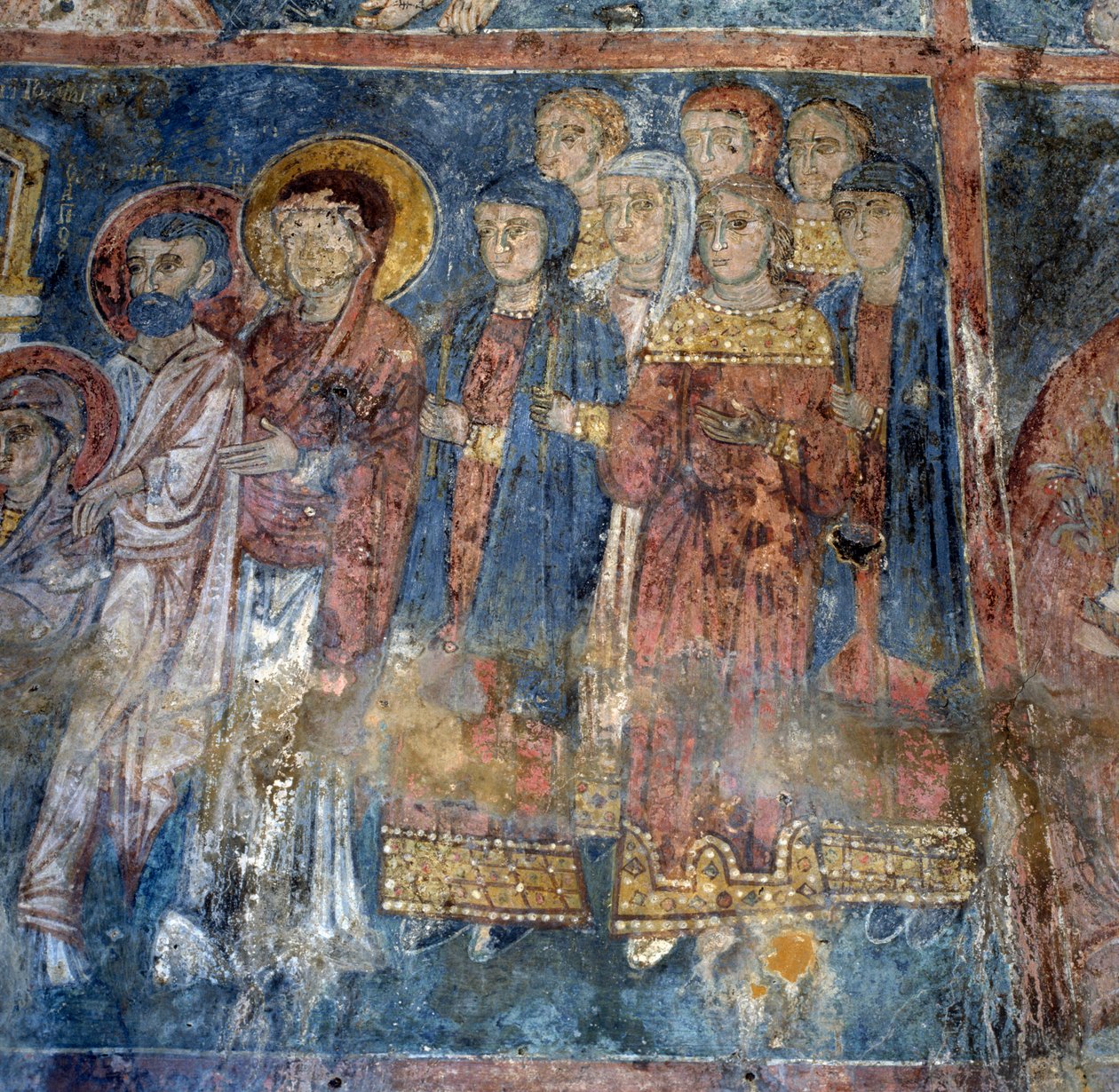 Freskók a templomban Alikamposban, Krétán, Görögországban (fotó) alkotó: Unbekannt Unbekannt