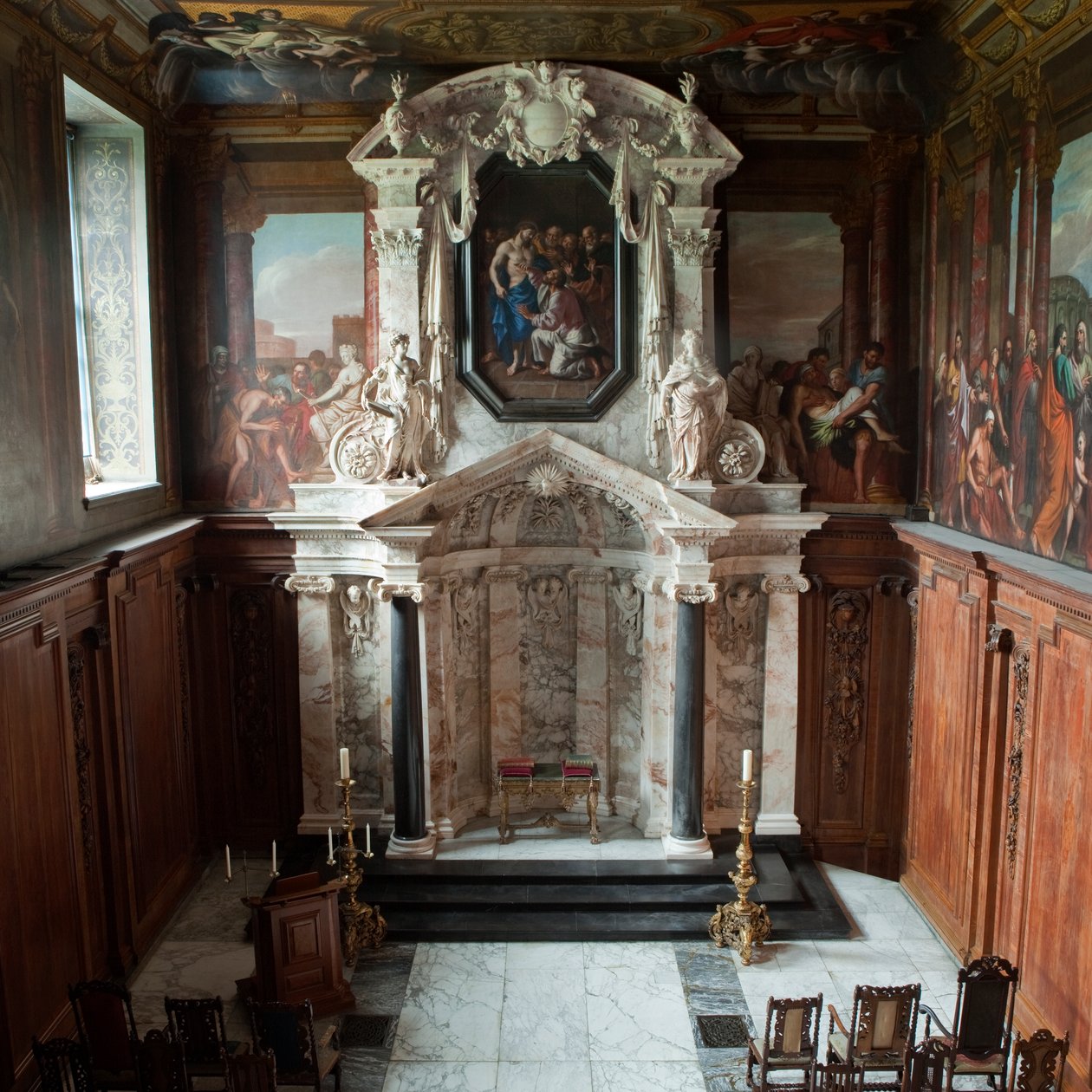 A kápolna belseje, Chatsworth-ház, Derbyshire (fotó) alkotó: Unbekannt Unbekannt