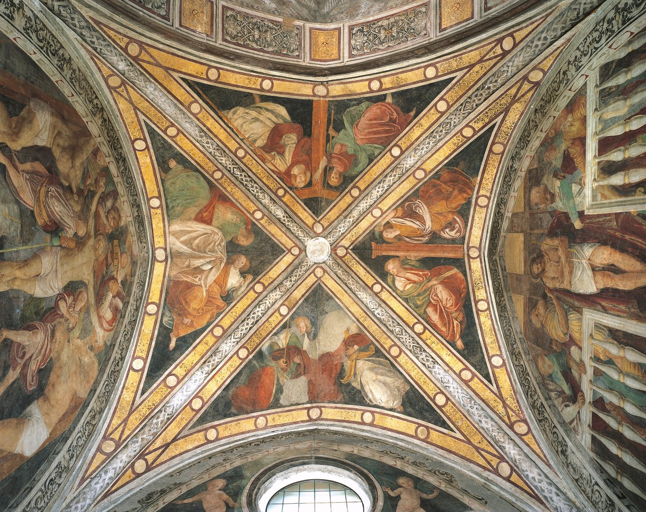Olaszország, Lombardia régió, Milánó, Santa Corona kápolna boltozata a Santa Maria delle Grazie templomban alkotó: Unbekannt Unbekannt