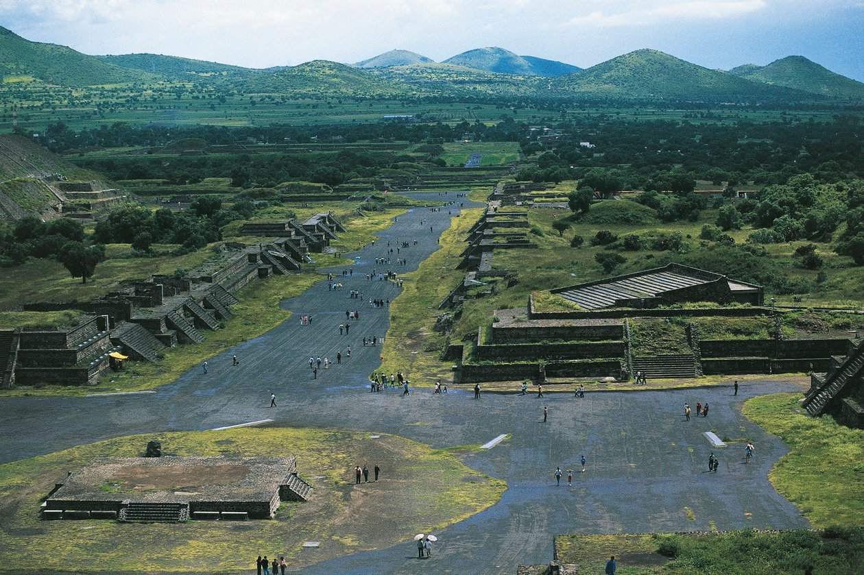 Mexikó, Mexikó medence, Mexikóváros, Teotihuacan (Istenek városa), Hold piramis és Halottak sugárútja alkotó: Unbekannt Unbekannt