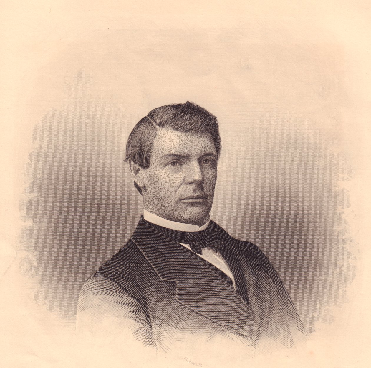 John Morgan Walden amerikai metodista püspök (1831-1914) portréja, FE Jones metszete, 1870 körül alkotó: Unbekannt Unbekannt