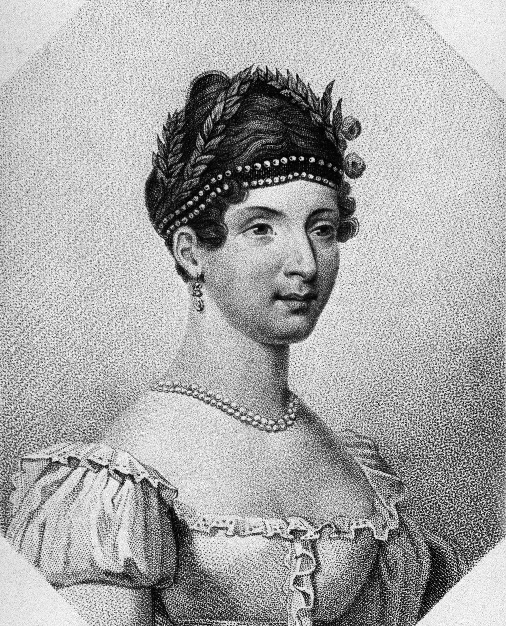 Angelica Catalani (1780-1849) olasz szoprán portréja, metszet alkotó: Unbekannt Unbekannt