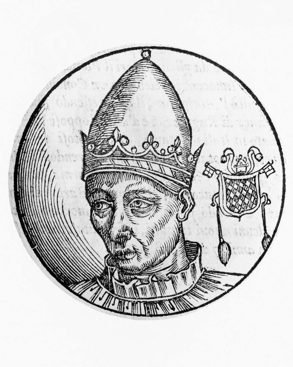 II. Celesztin portréja (Guido Guelfuccio de Castello, meghalt 1144-ben) alkotó: Unbekannt Unbekannt