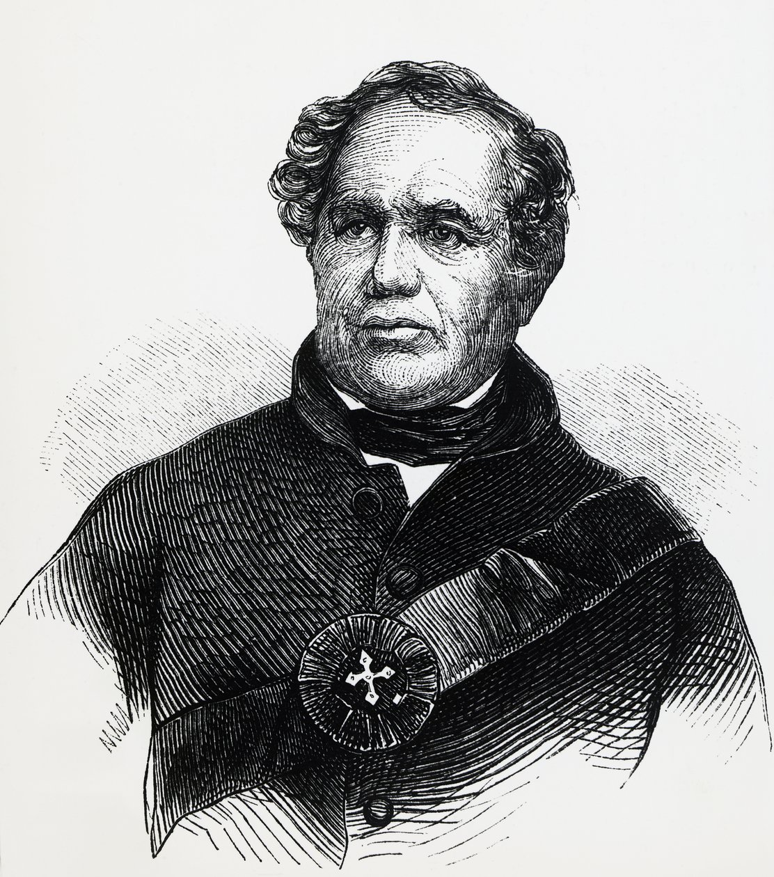 Eleazar Williams (1788-1858), anglikán lelkész portréja, aki csalárd módon azt állította, hogy ő Franciaország elveszett Dauphinja, metszet alkotó: Unbekannt Unbekannt