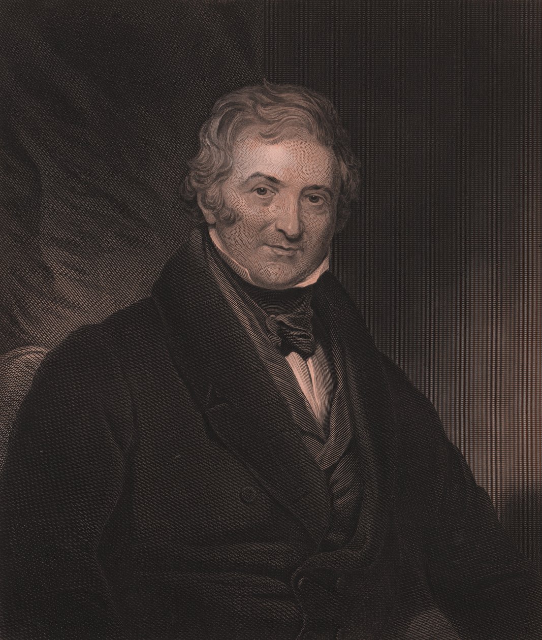 Thomas Morton (1764-1838) angol drámaíró portréja, W Hunt metszet Martin Archer Shee festményéből, 23x32 cm, Virtue and Co Publisher, London, 1860 körül alkotó: Unbekannt Unbekannt