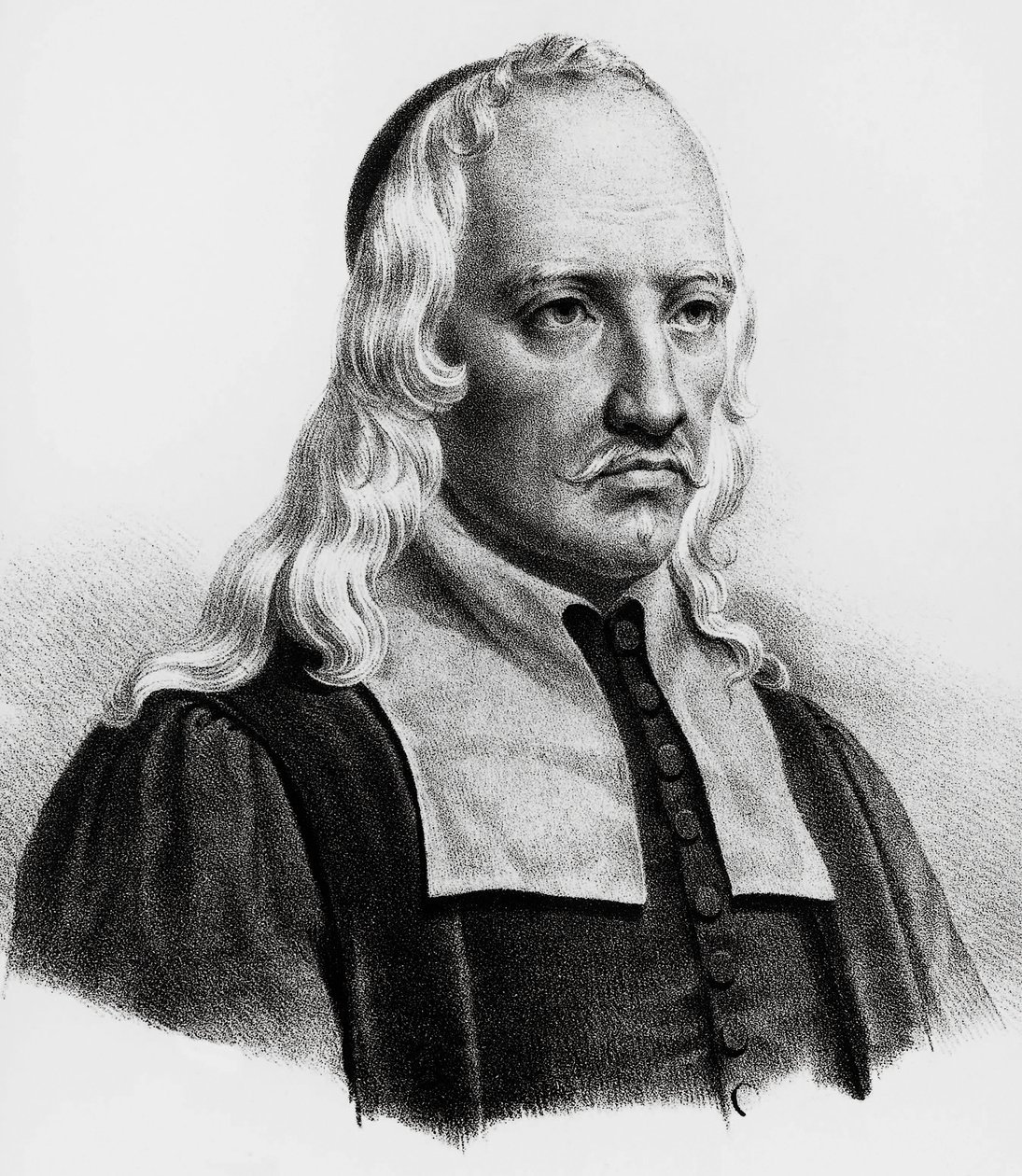 Giovanni Alfonso Borelli (1608-1679) olasz matematikus, csillagász, filozófus, fiziológus portréja, metszet alkotó: Unbekannt Unbekannt