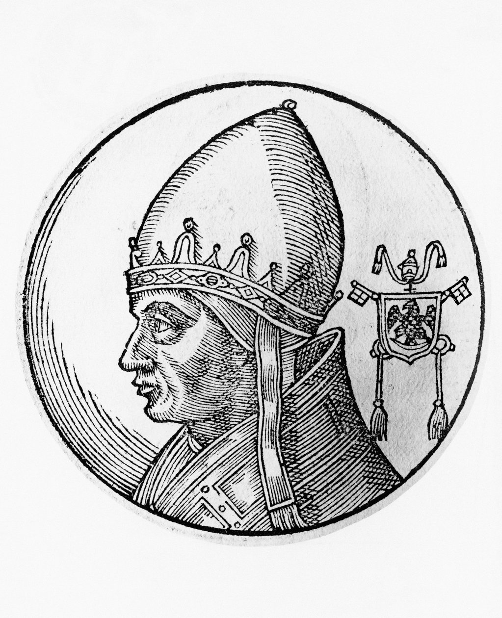IX. Gergely portréja (Ugolino dei Conti di Segni, 1170-1241 körül) alkotó: Unbekannt Unbekannt