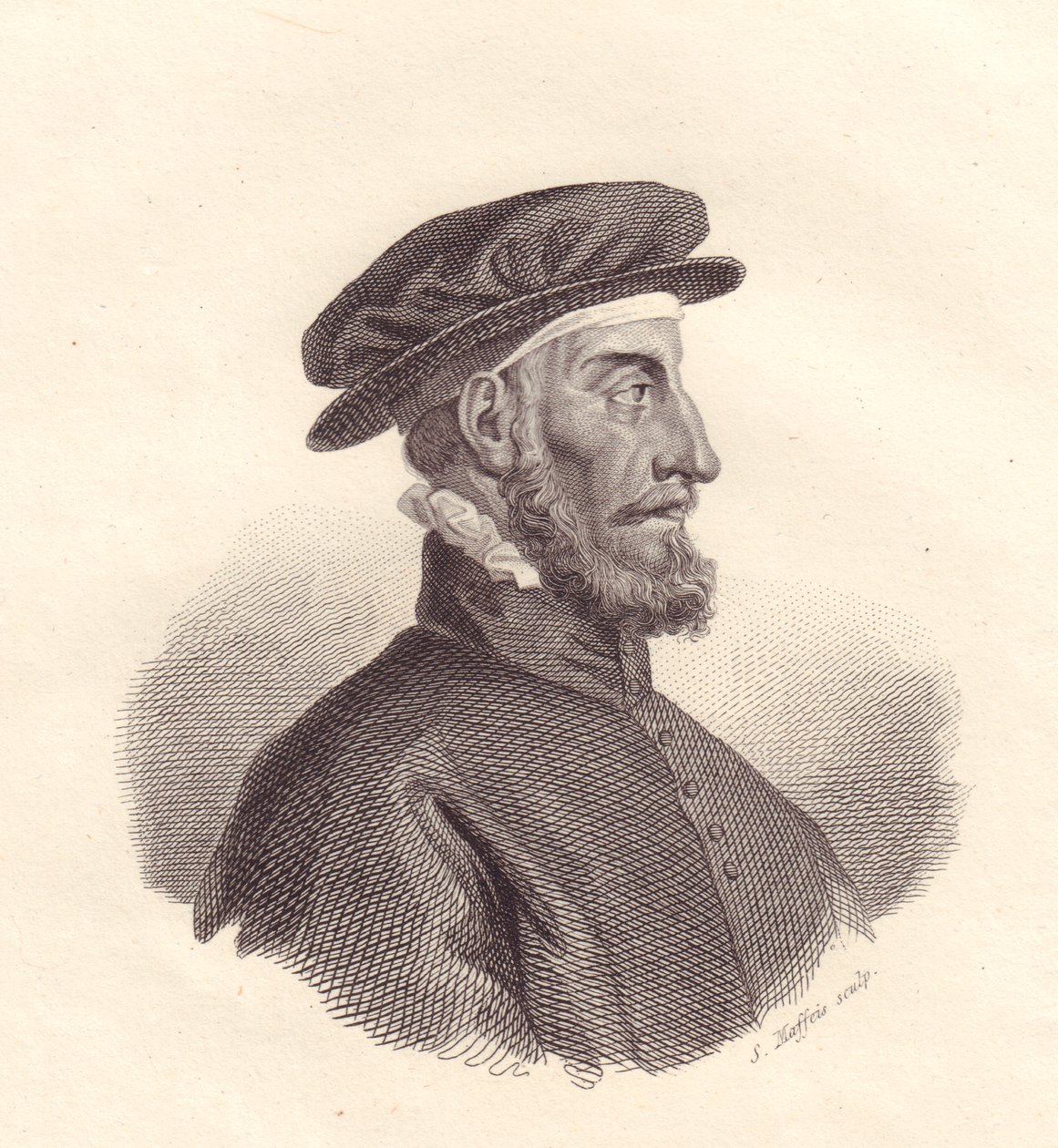 Paolo Manuzio (1512-1574) olasz kiadó és nyomdász portréja, S Maffeis rézmetsze alkotó: Unbekannt Unbekannt