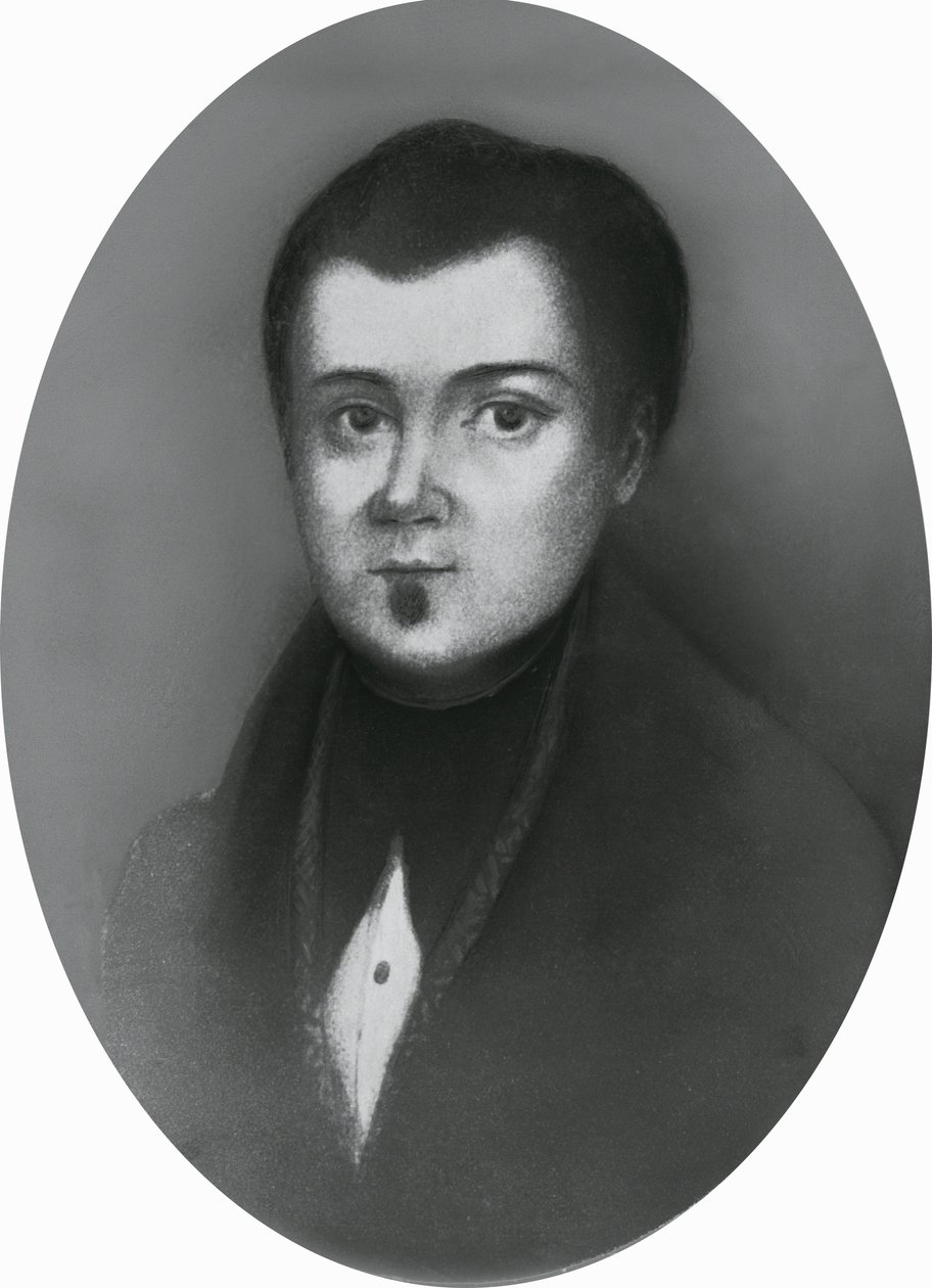 Jacopo Ruffini (1805-1833) olasz orvos és hazafi portréja, metszet alkotó: Unbekannt Unbekannt