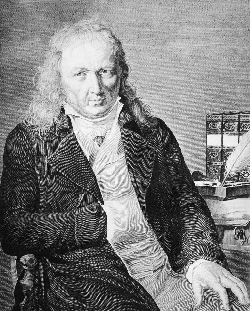 Jacques Bernardin Henri de Saint-Pierre (1737-1814), francia író és botanikus portréja, metszet alkotó: Unbekannt Unbekannt