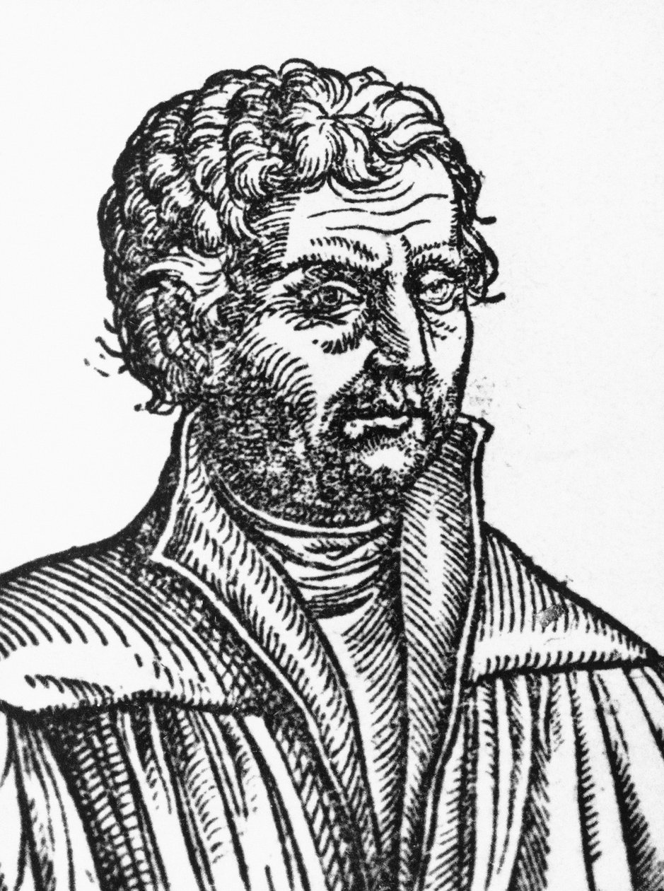 Johannes Reuchlin (1455-1522) német filozófus és humanista portréja, metszet alkotó: Unbekannt Unbekannt